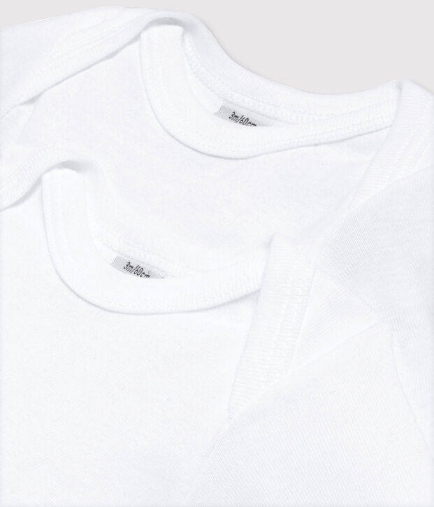Babies' White Long-Sleeved Bodysuits - 2-Pack white