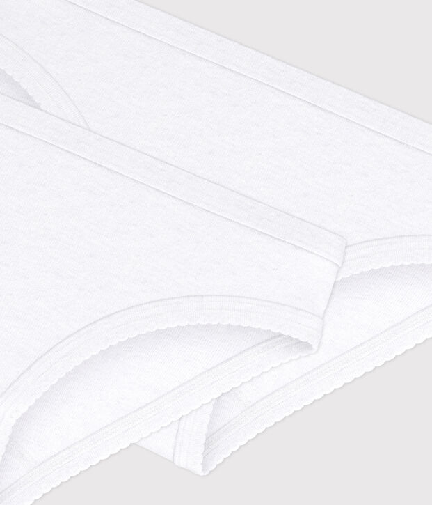 Girls' White Knickers - 2-Pack multicolor