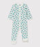 Babies' Ribbed Sleepsuit MARSHMALLOW white/MULTICO white