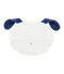 Pyjama Case in Brushed Terry Towelling MARSHMALLOW white/MEDIEVAL blue
