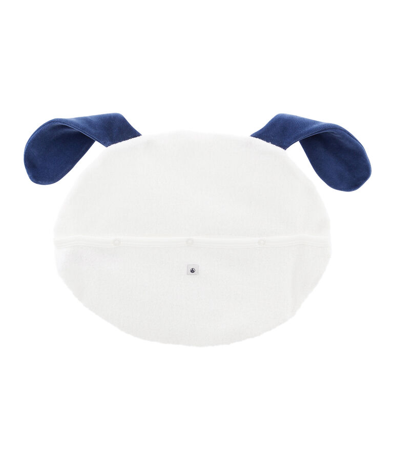 Pyjama Case in Brushed Terry Towelling white/blue