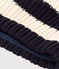 Unisex Fleece-Lined Stripy Knitted Snood SMOKING blue/AVALANCHE