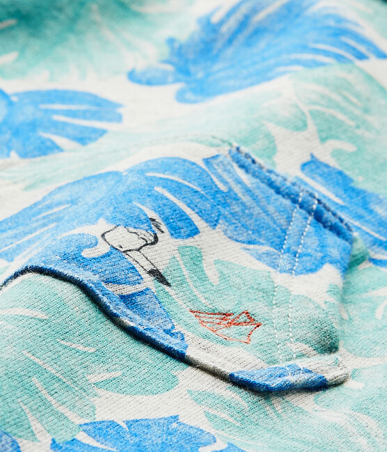 Baby boy's print romper BELUGA grey/MULTICO white