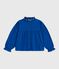 Children's long-sleeved plain cotton twill blouse OLYMPIC