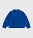 Children's long-sleeved plain cotton twill blouse