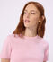 Women's short-sleeved plain cotton T-shirt pink
