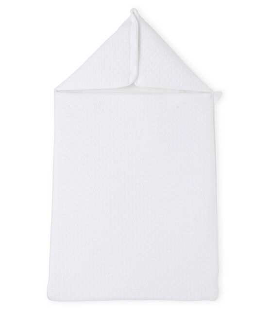 Baby sleeping bag in a padded tube cotton ECUME CN white