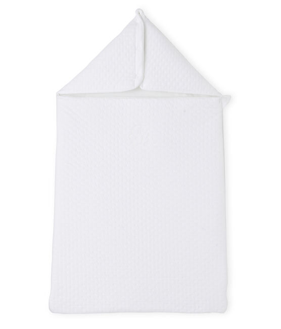 Baby sleeping bag in a padded tube cotton ECUME CN white