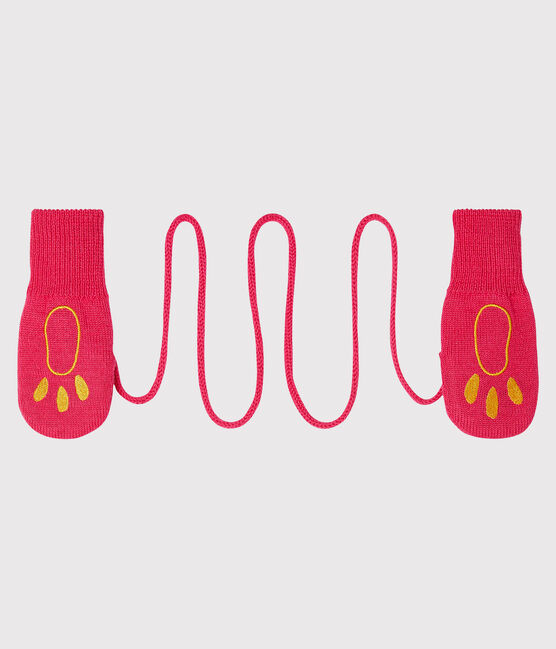 Unisex Baby Mittens GEISHA pink