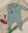 Babies' velour pyjamas PAUL green