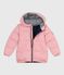 Children's plain puffer jacket CHARME pink