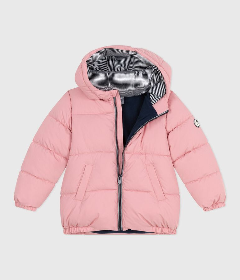 Children's plain puffer jacket pink