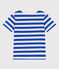 Children's short-sleeved stripy cotton T-shirt AVALANCHE white/MULTICO