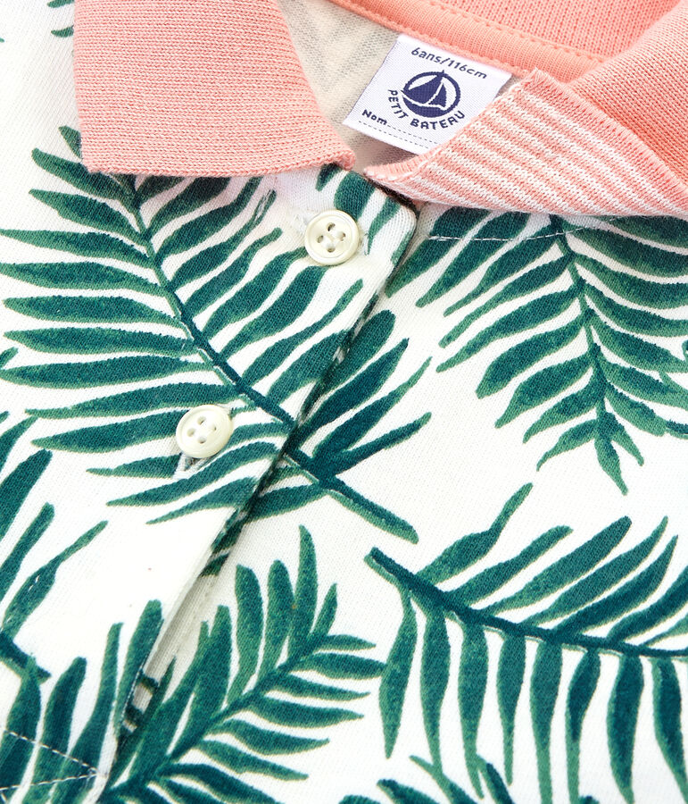 Girls' Dress white/multicolor