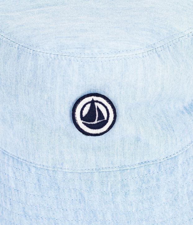 Children's denim sun hat blue