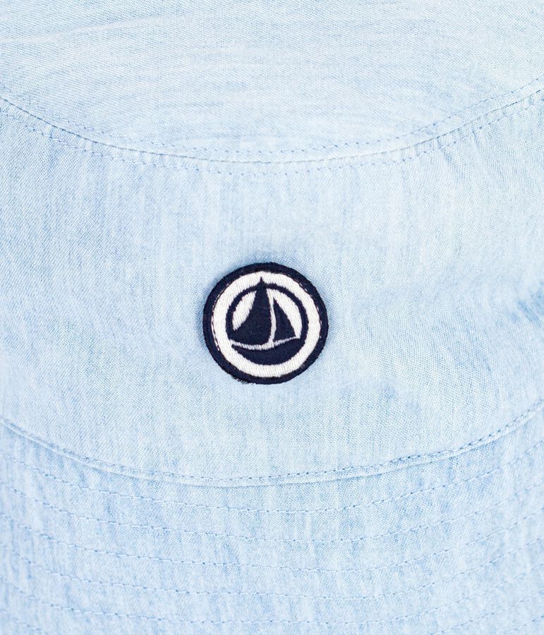 Children's denim sun hat blue