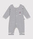 Babies' full-length jumpsuit in tube knit
