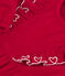Babies' long-sleeved plain corduroy dress TERKUIT red