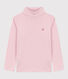 Children's plain cotton rollneck top