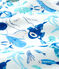 Babies' Seabed Pattern Cotton Sleepsuit without Poppers MARSHMALLOW white/MULTICO white
