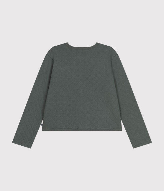 Women's Tube Knit Poppered Cardigan THUYA green