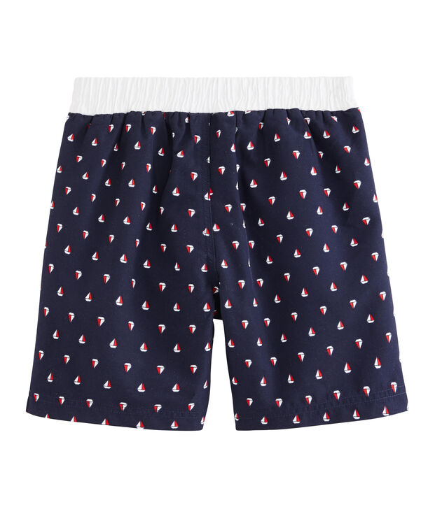 Boys' Print Beach Shorts blue/multicolor
