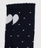 Baby Girls' Long Socks SMOKING blue/MARSHMALLOW white