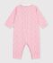 Babies' footless printed cotton pyjama suit pink/multicolor