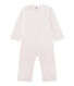 Girl's warm fleece coveralls