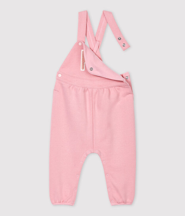 Babies' Fleece Dungarees pink