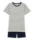 Boys' Ribbed Cropped Pyjamas