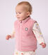 Babies' sleeveless reversible sherpa velour puffer jacket