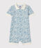 Print polo shirt playsuit for baby boys MARSHMALLOW white/MULTICO white