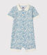 Print polo shirt playsuit for baby boys