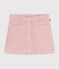 Little girls' velour skirt SALINE pink
