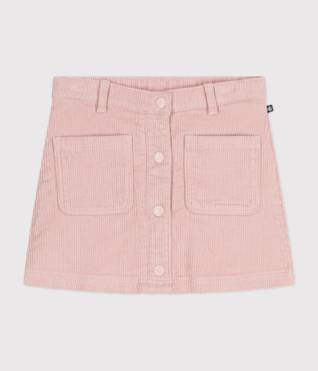 Little girls' velour skirt pink