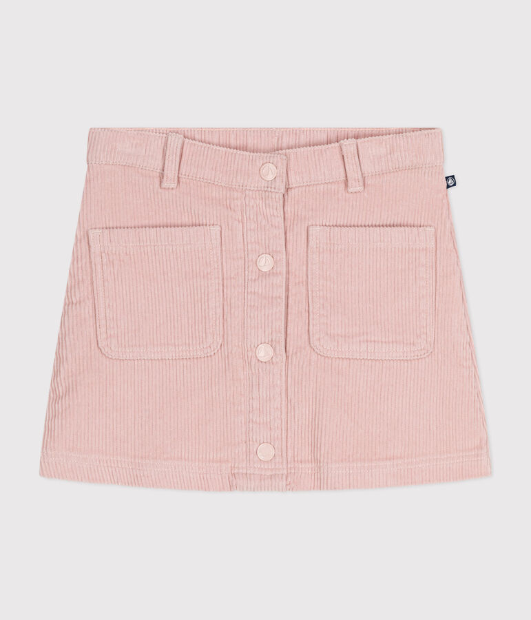 Little girls' velour skirt pink