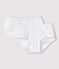 Girls' Openwork Organic Cotton Briefs - 2-Pack variante 1