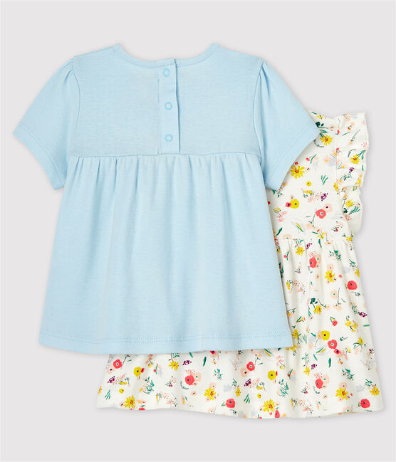 Baby Girls' Plain and Print Blouses - 2-Pack variante 1