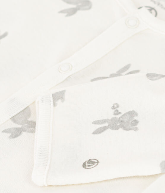 Cotton Jumpsuit/Sleeping Bag MARSHMALLOW white/GRIS grey