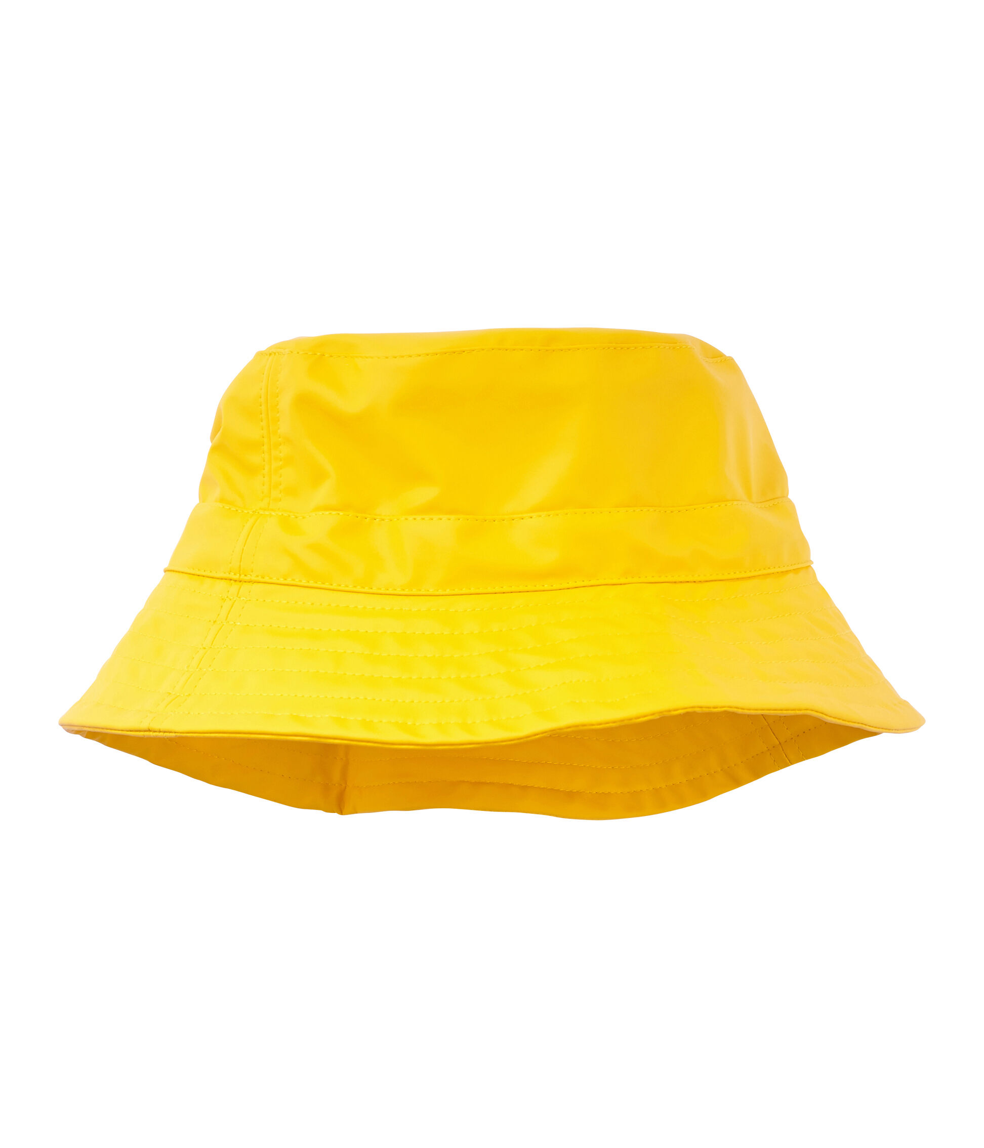 yellow rain hat