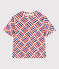 Women's Boxy Cotton T-Shirt AVALANCHE+STOP white/MULTICO