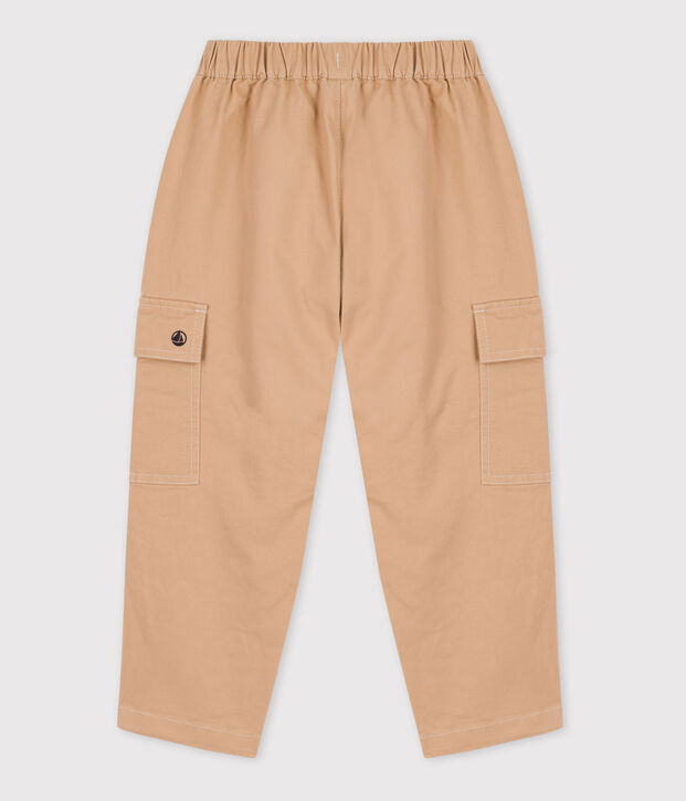 Unisex Serge Cargo Trousers beige