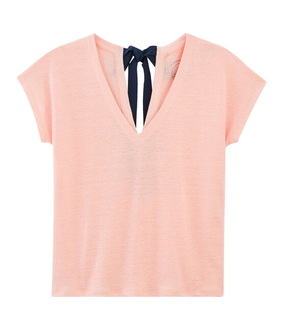 Women's Linen T-Shirt PATIENCE pink