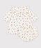 Babies' floral print cotton dress Ecru/multicolor