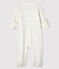 Babies' Rabbit Print Organic Cotton Jumpsuit/Sleeping Bag MARSHMALLOW white/MULTICO white