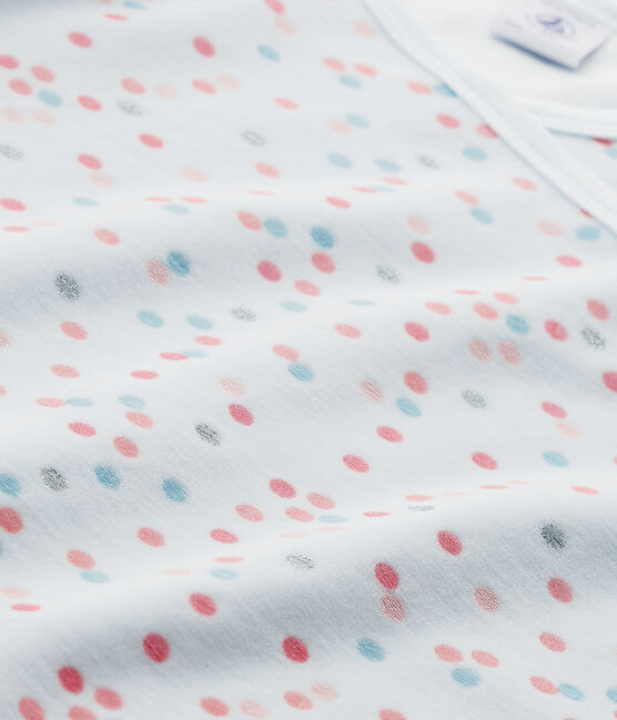 Girl's terry velour pyjamas BOCAL blue/MULTICO white
