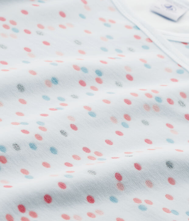 Girl's terry velour pyjamas blue/multicolor