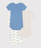 Babies' short-sleeved printed cotton bodysuits - 3-Pack variante 1