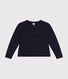 Girls' tube knit cardigan
